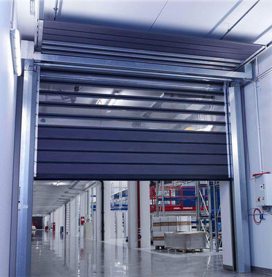 알루미늄 투명 고속 나선 문 산업용 안전 및 효율성 고속 금속 고속 상부