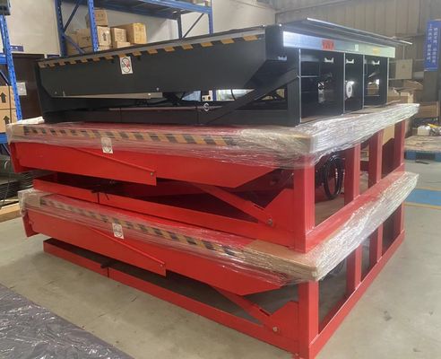 25000-40000LBS 용량 안전 설계 작업실 자동 도크 플레이트 도크 도크 도어 레벨러 중량 수압