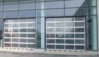 방수 3급 현대 디자인 단음 알루미늄 합금 유리 구간 차고 문