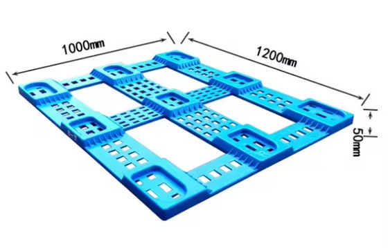 재사용 가능한 중량 산업용 대형 4면 HDPE 팔레트