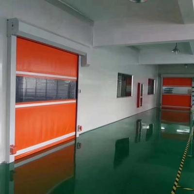 단열 및 내후성 고속 PVC 롤업 래피드 셔터 롤링 지퍼 도어 현대적인 스타일 고속 PVC 자동 산업용 도어 (호텔 내부용)
