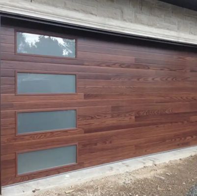 창고용 분할식 오버헤드 도어, 50mm-80mm 두께 단열 및 분체 도장 마감