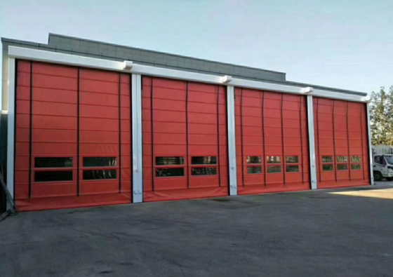 공장 가격 빠른 산업용 PVC 창고 / 공장 내부 기상 저항 고속 문 304 스테인리스 스틸 재료 자동 작동