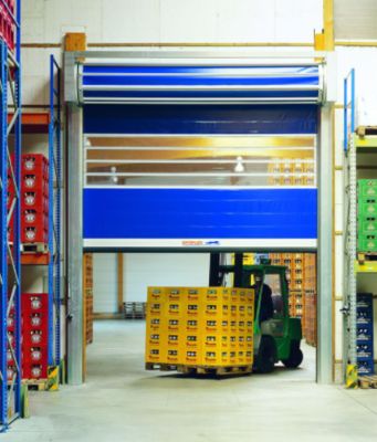 Aluminum Alloy Factory Direct 40mm Thick Windproof Workshop Sliding Door Electric Lifting Rolling High Speed Spiral Door