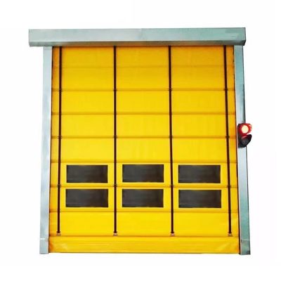 304 Stainless Steel Material for Thermal Insulation Warehouse High Quality Curtain Fabric High Speed PVC Roll Up Rapid Shutter Door
