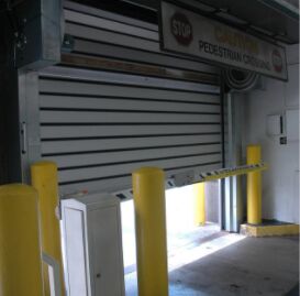 안전 색상 맞춤형 알루미늄 고속 나선 문 안전 효율성 바람 저항 ≤2.0KNm2 고속 롤링 문