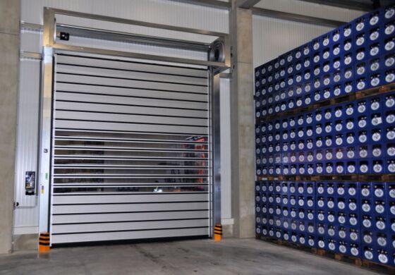 알루미늄 투명 고속 나선 문 안전 효율성 수명 5 백만 번