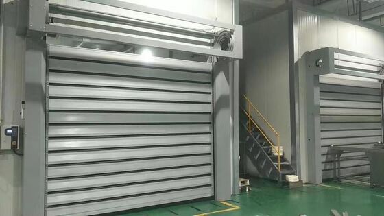 고품질 자동 알루미늄 합금 열 단열 산업 디자인 고속 나선 문 롤업 워크샵 문
