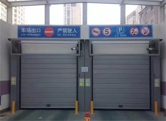 전기 측면 열기 문 모터 힘 0.75KW 알루미늄 합금 고속 나선 문 단열 안전 효율 주문에 따라 사용자 정의