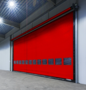 Weather Resistance High Speed PVC Roll Up Rapid Shutter Door for Food & Clean Pharmaceutical Processes Waterproof High-Speed Rolling Door