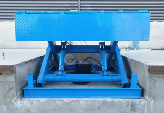 핸드헬드 리모컨 도크 도어 레벨러 워크샵 자동 도크 플레이트 도크 도어 레벨러 25000-40000LBS 안전 설계 용량 10