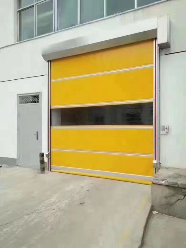 단열 및 내후성 고속 PVC 롤업 래피드 셔터 롤링 지퍼 도어 현대적인 스타일 고속 PVC 자동 산업용 도어 (호텔 내부용)