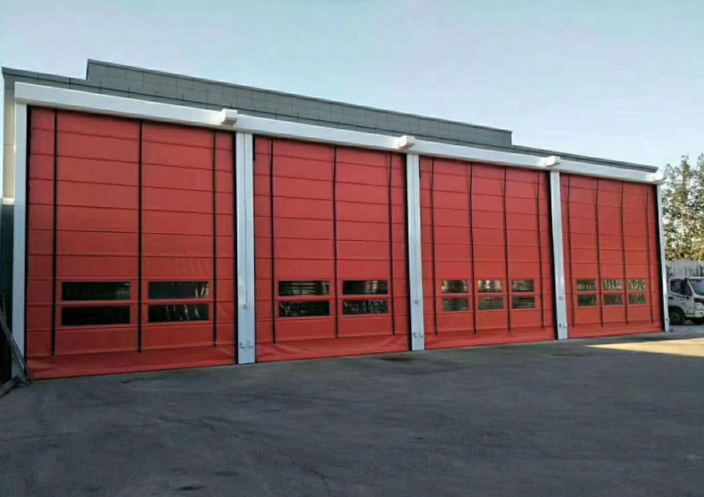 공장 가격 빠른 산업용 PVC 창고 / 공장 내부 기상 저항 고속 문 304 스테인리스 스틸 재료 자동 작동